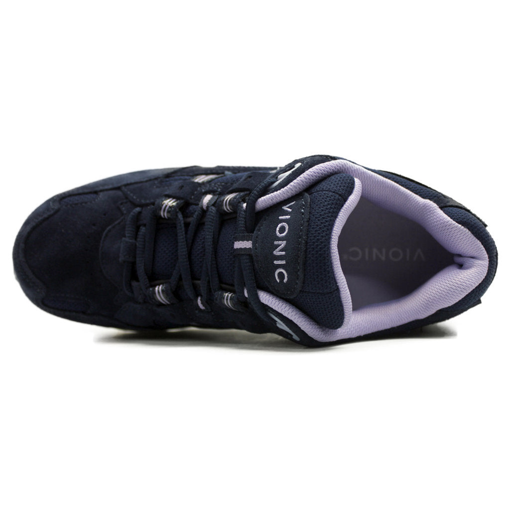 Vionic 23Walk Suede Textile Womens Sneakers#color_navy purple heather