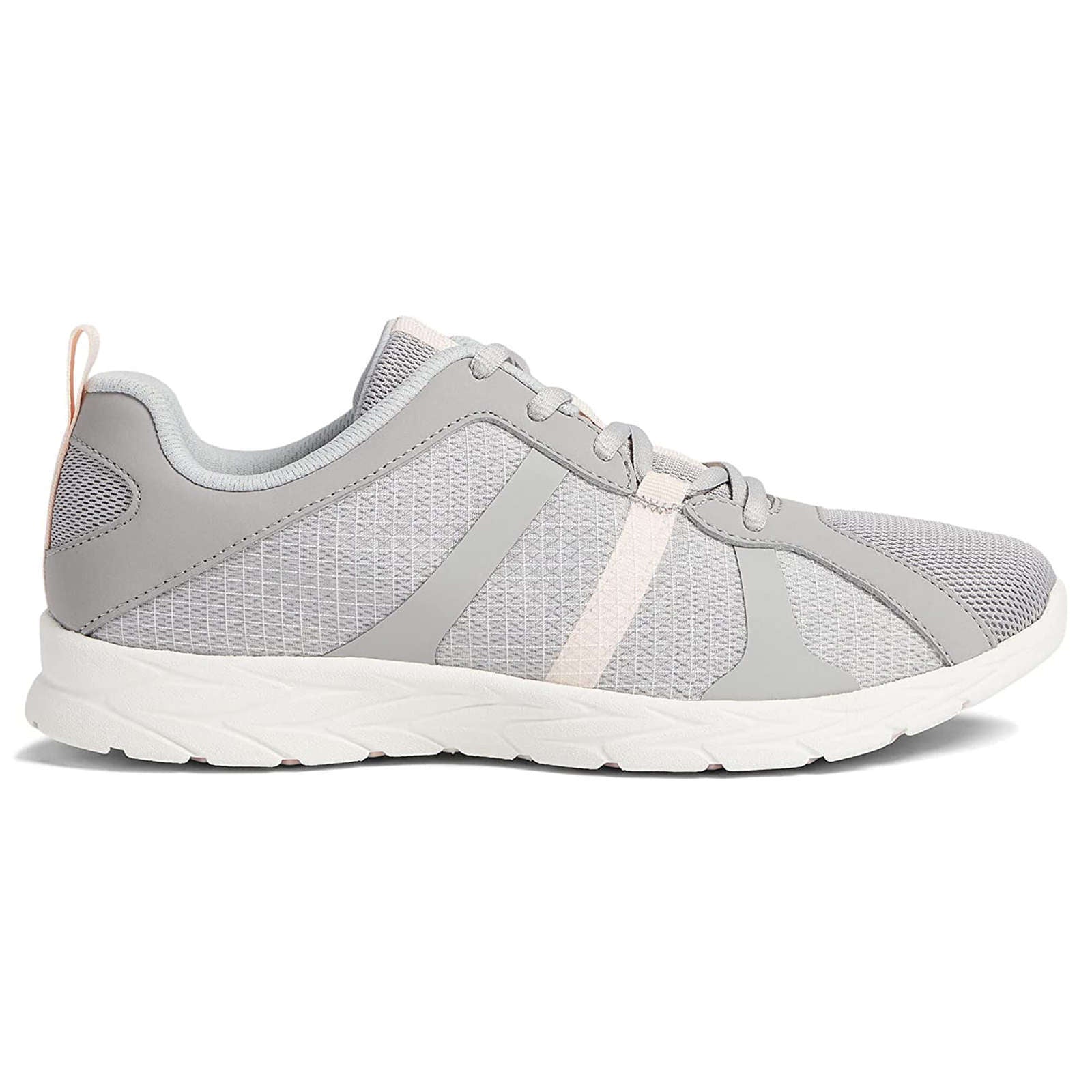 Vionic Brisk Radiant Synthetic Leather Womens Sneakers#color_light grey cloud pink