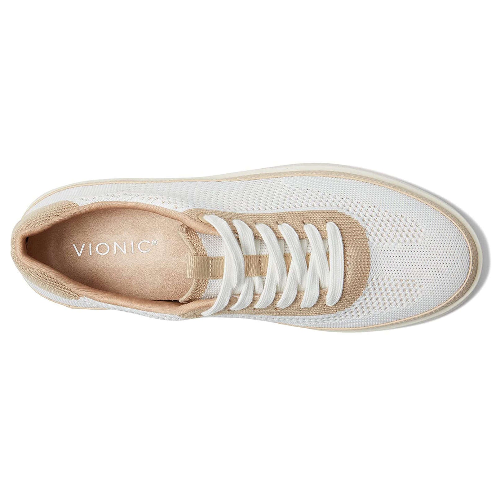 Vionic Essence Galia Textile Womens Sneakers#color_white