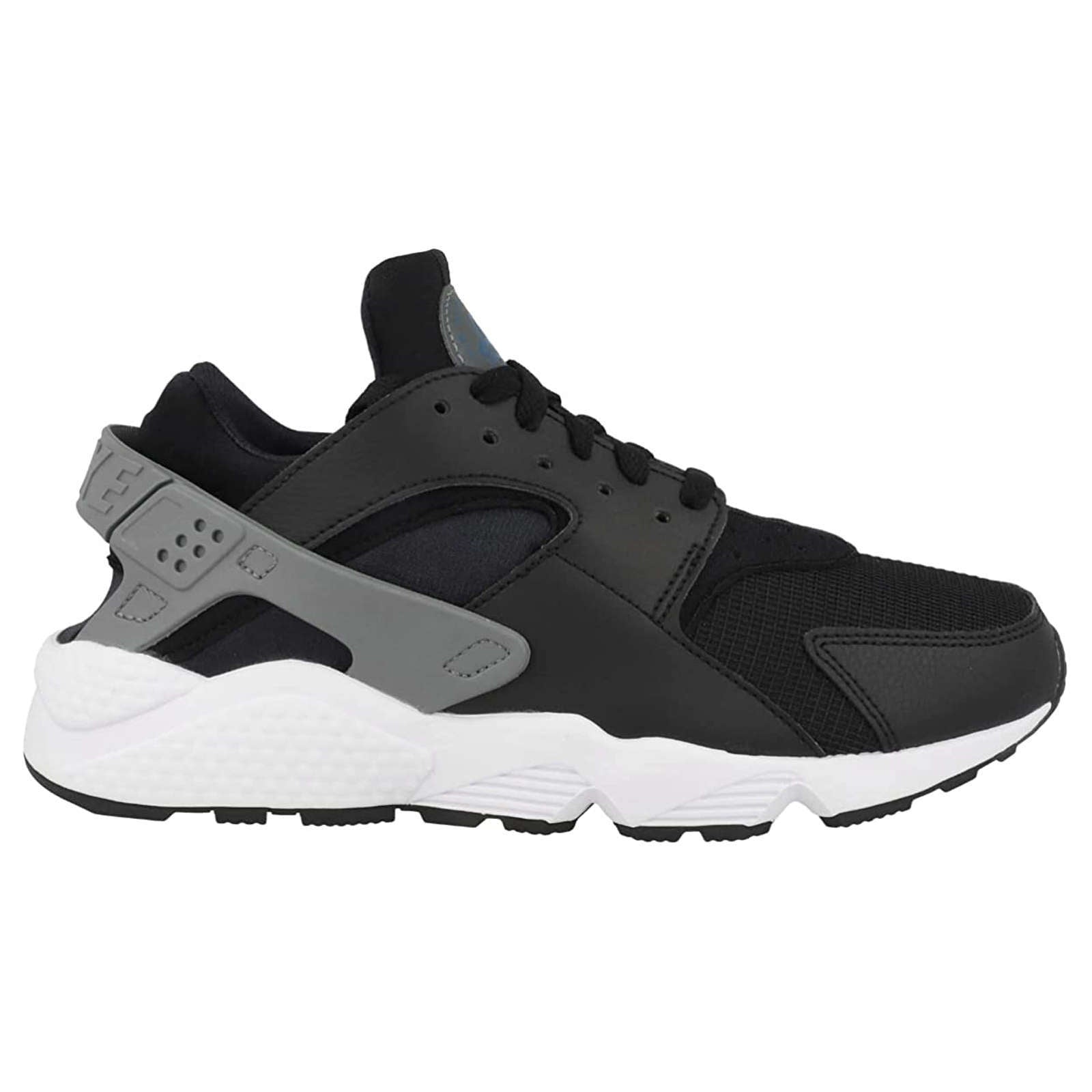 Nike Air Huarache J22 Synthetic Textile Unisex Low-Top Sneakers#color_black marina smoke grey white