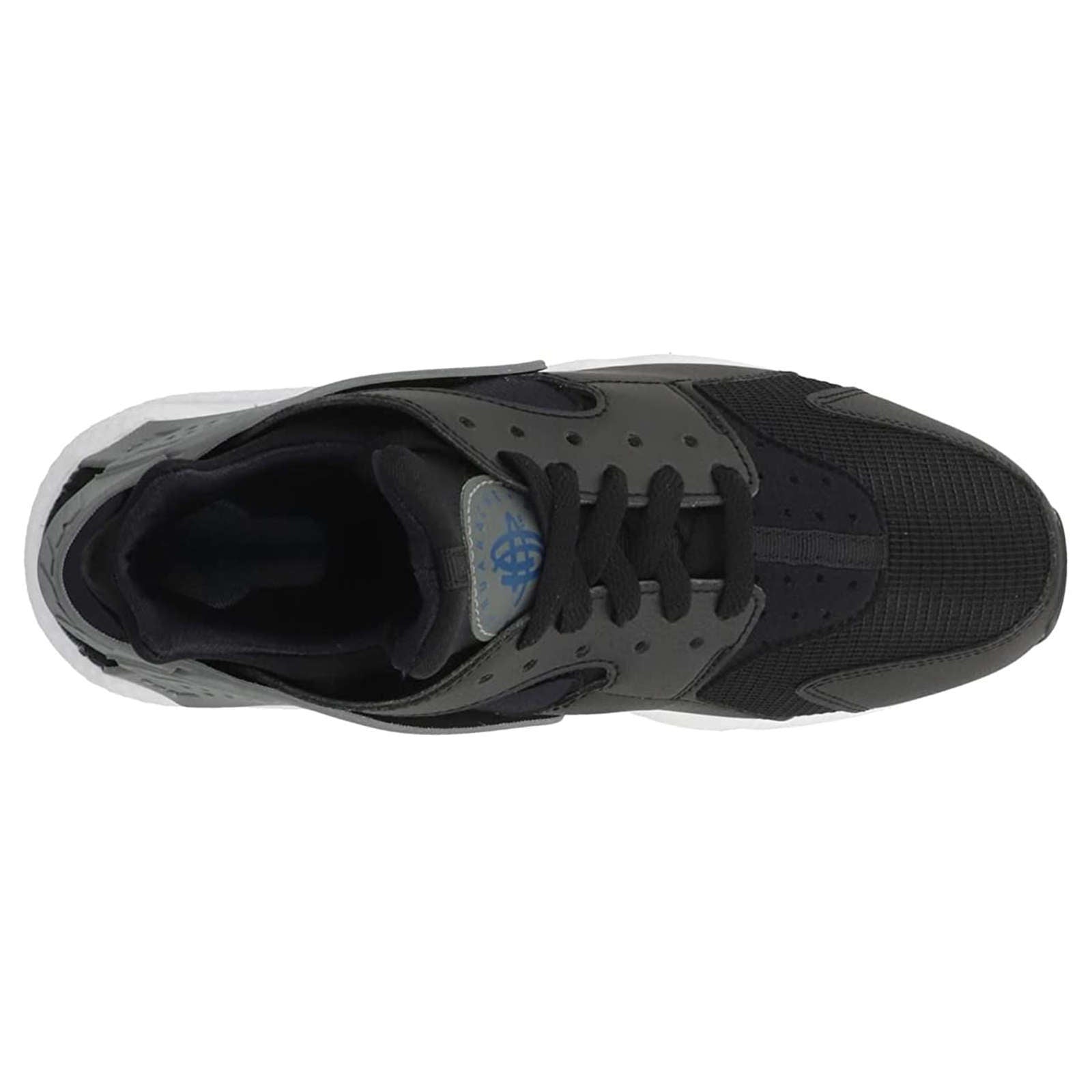 Nike Air Huarache J22 Synthetic Textile Unisex Low-Top Sneakers#color_black marina smoke grey white