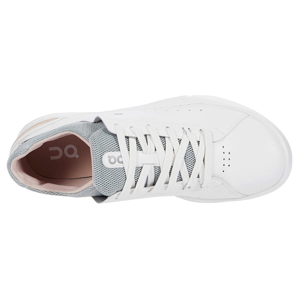 On The Roger Advantage Textile Synthetic Womens Sneakers#color_white rose