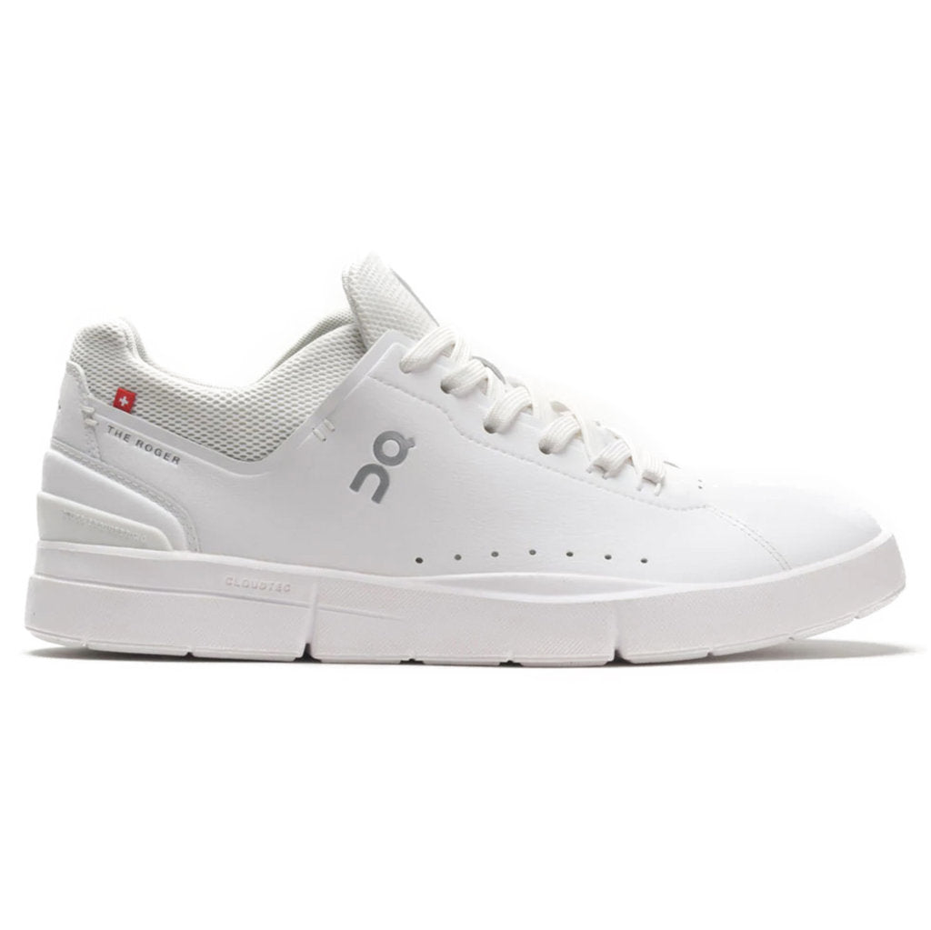 On The Roger Advantage Textile Synthetic Womens Sneakers#color_all white