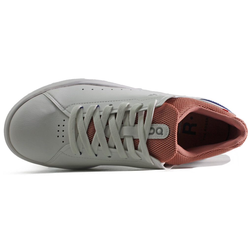 On The Roger Advantage Textile Synthetic Womens Sneakers#color_white dustrose