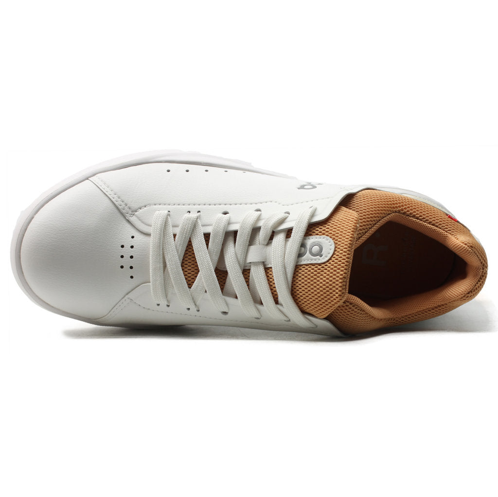 On The Roger Advantage Textile Synthetic Womens Sneakers#color_white copper