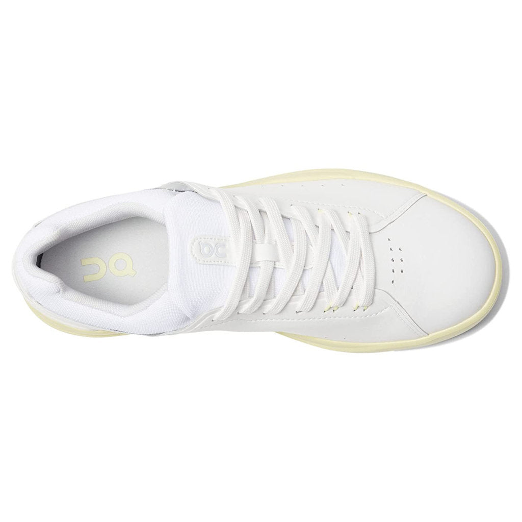 On The Roger Advantage Textile Synthetic Womens Sneakers#color_white hay