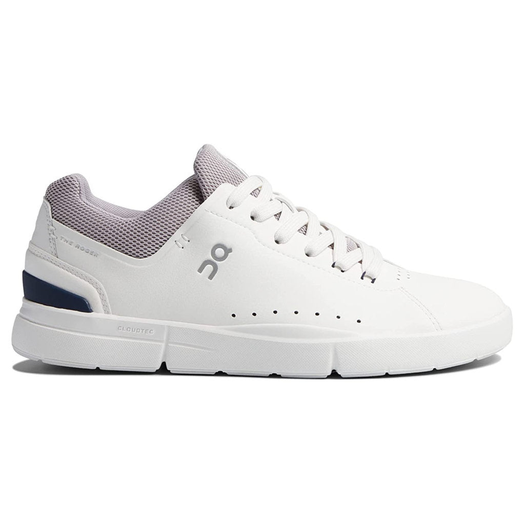 On The Roger Advantage Textile Synthetic Womens Sneakers#color_white lilac