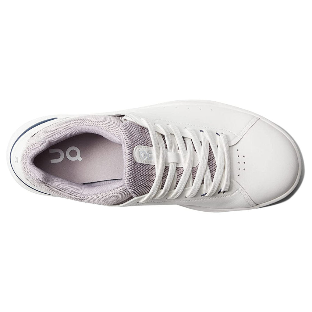 On The Roger Advantage Textile Synthetic Womens Sneakers#color_white lilac