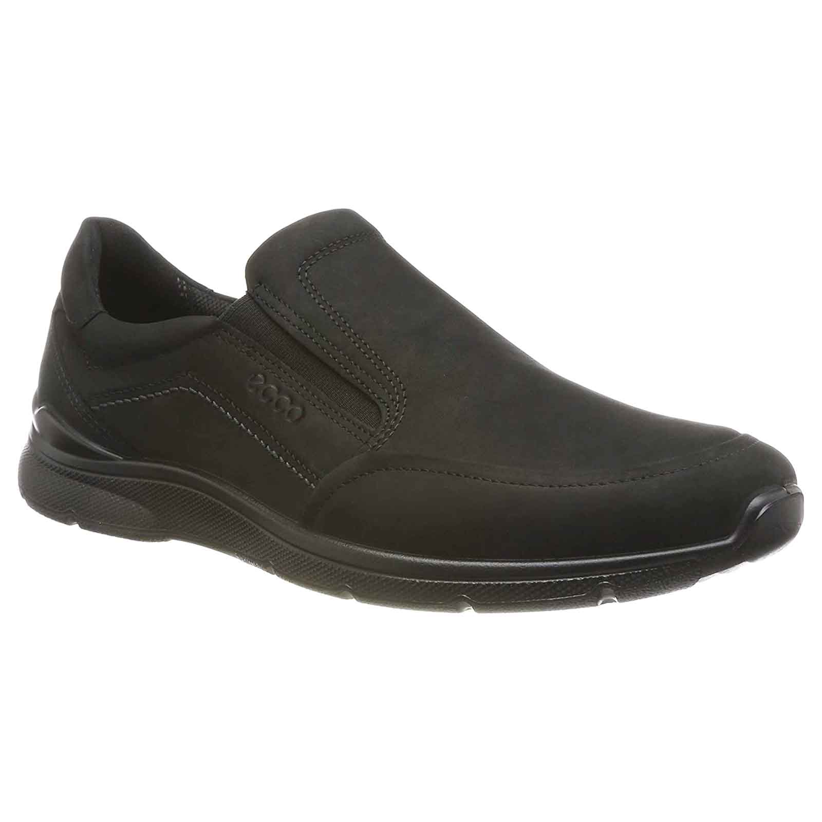Ecco Irving 511744 Nubuck Mens Shoes#color_black