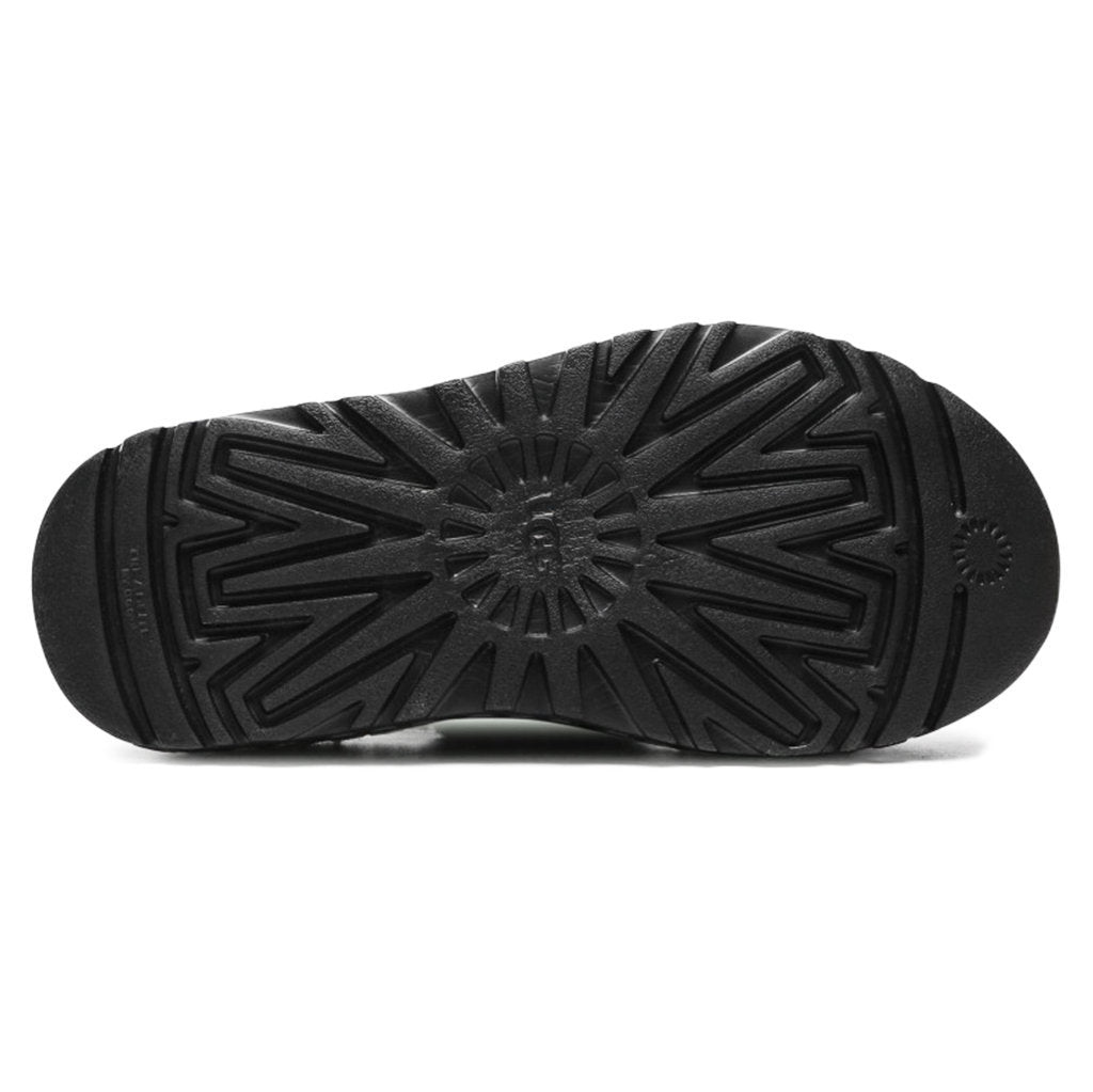 Ugg Oh Fluffita Fur Suede Womens Sandals#color_black