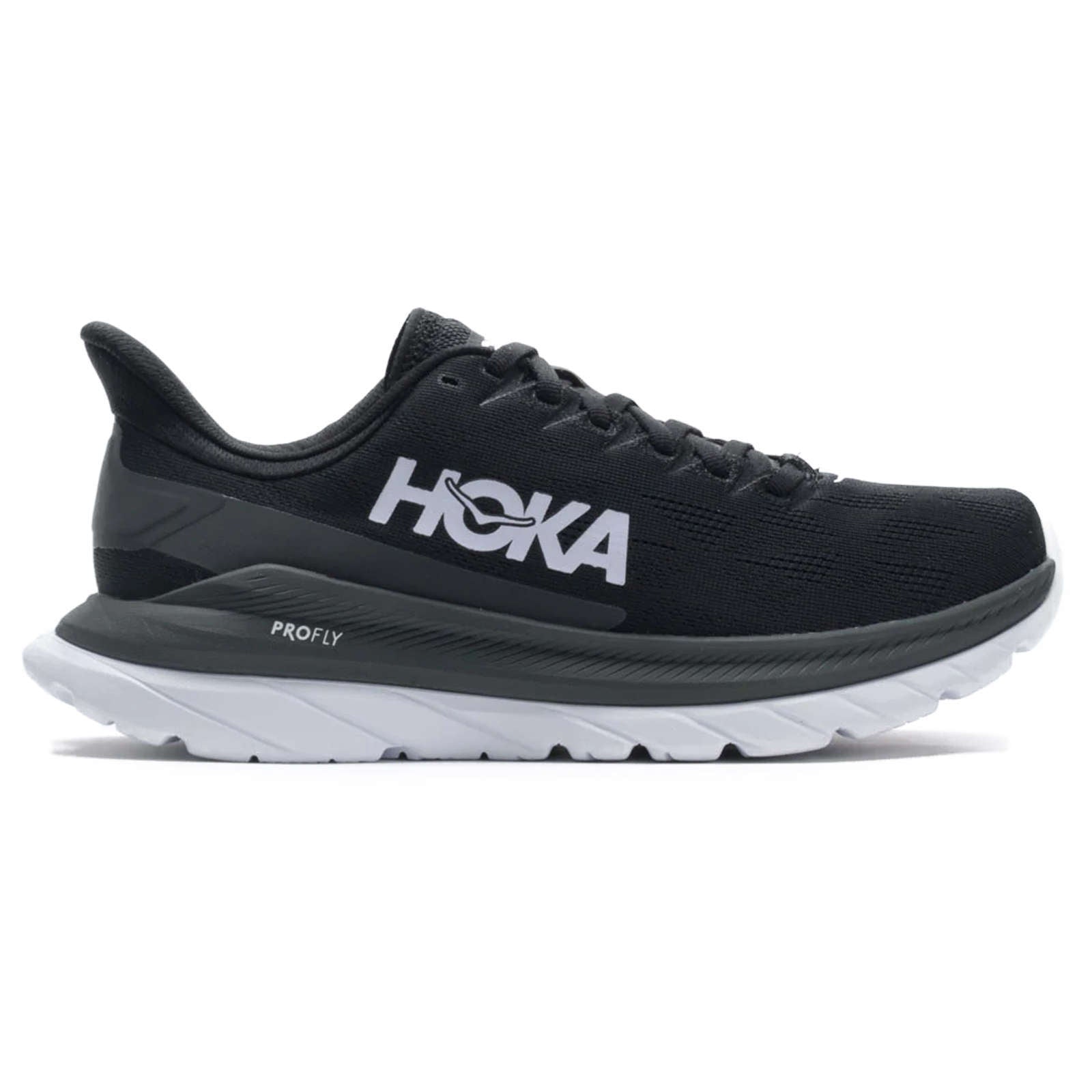 Hoka One One Mach 4 Mesh Men's Low-Top Road Running Sneakers#color_black dark shadow