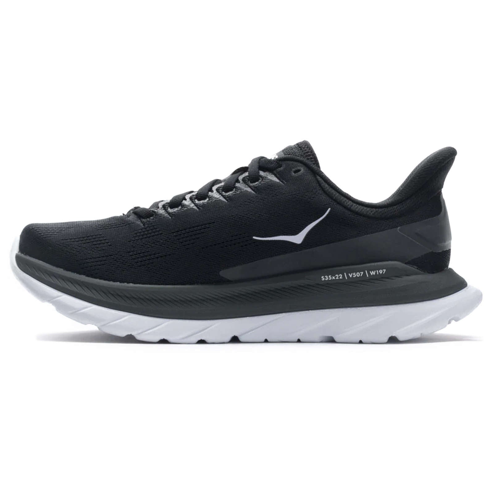 Hoka Mach 4 Mesh Men's Running Shoes#color_black dark shadow