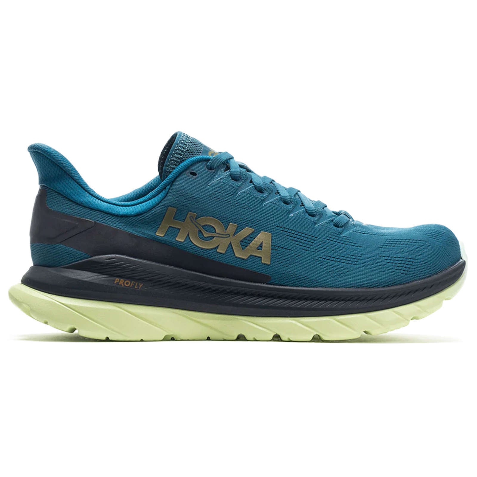 Hoka Mach 4 Mesh Men's Running Shoes#color_blue coral black