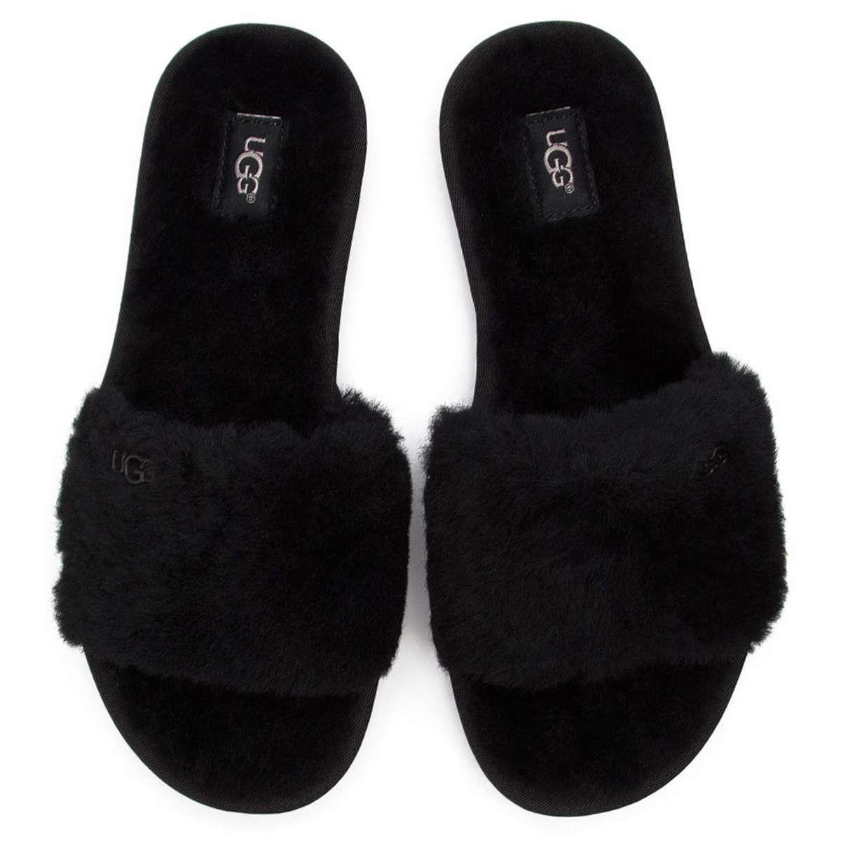 Cozette Sheepskin Leather Women s Slippers Black UK 5 US 7 Women EU 38 Medium