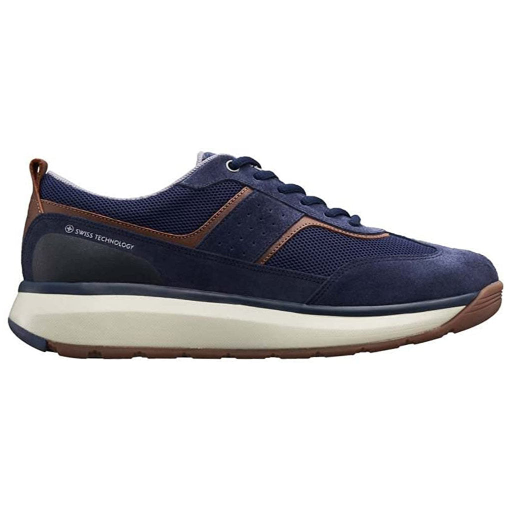 Joya David II Suede Textile Mens Sneakers#color_dark blue