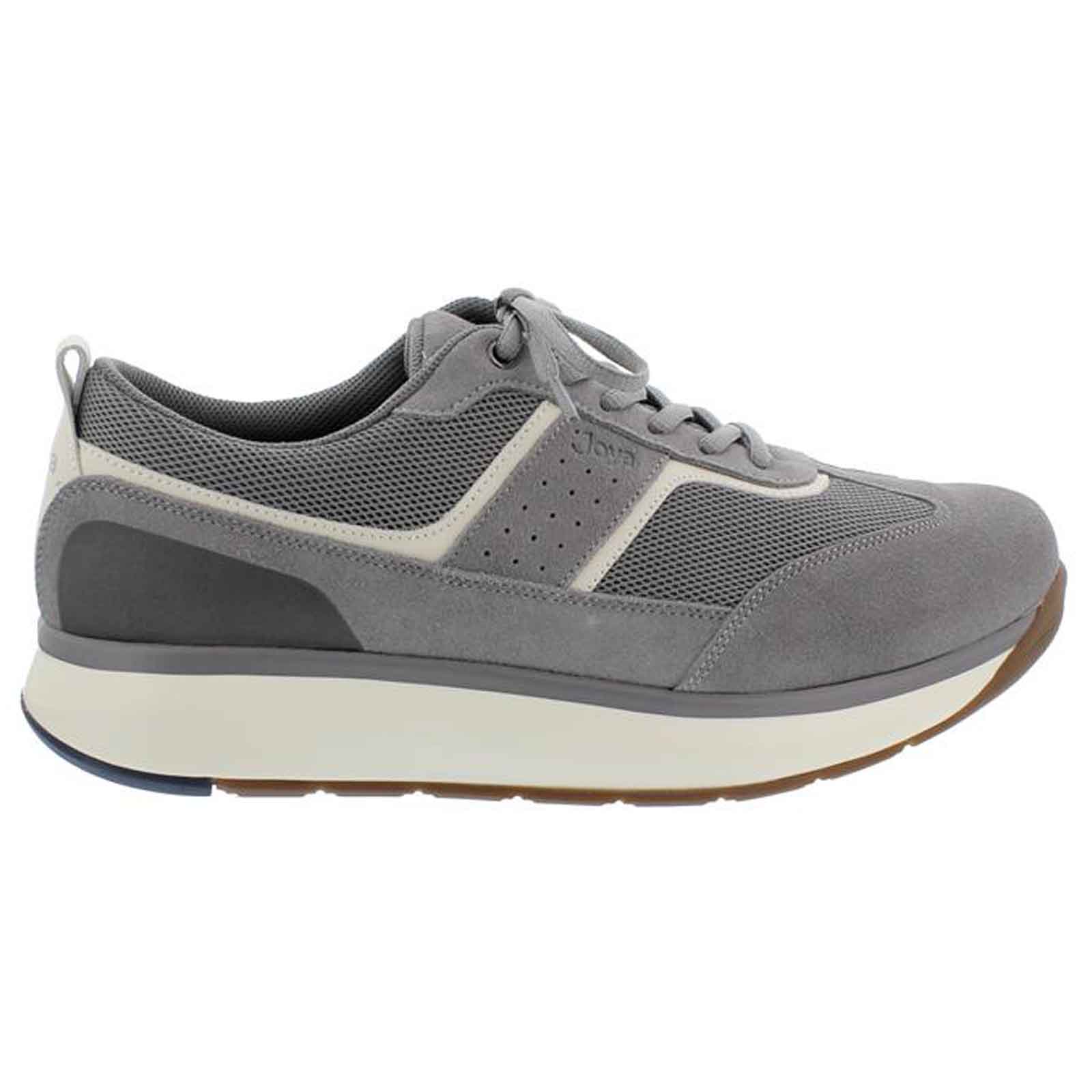 Joya David II Suede Textile Mens Sneakers#color_grey