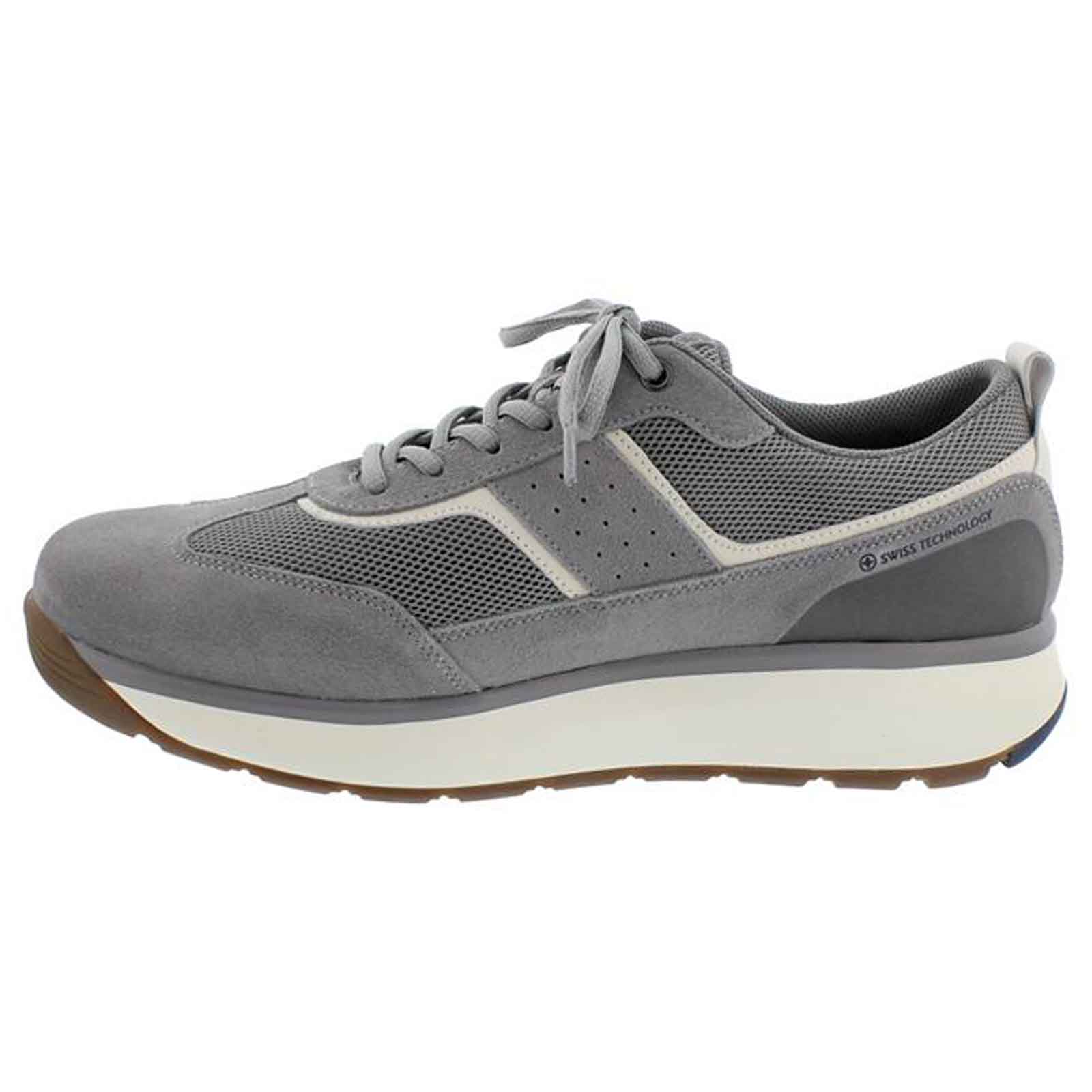 Joya David II Suede Textile Mens Sneakers#color_grey