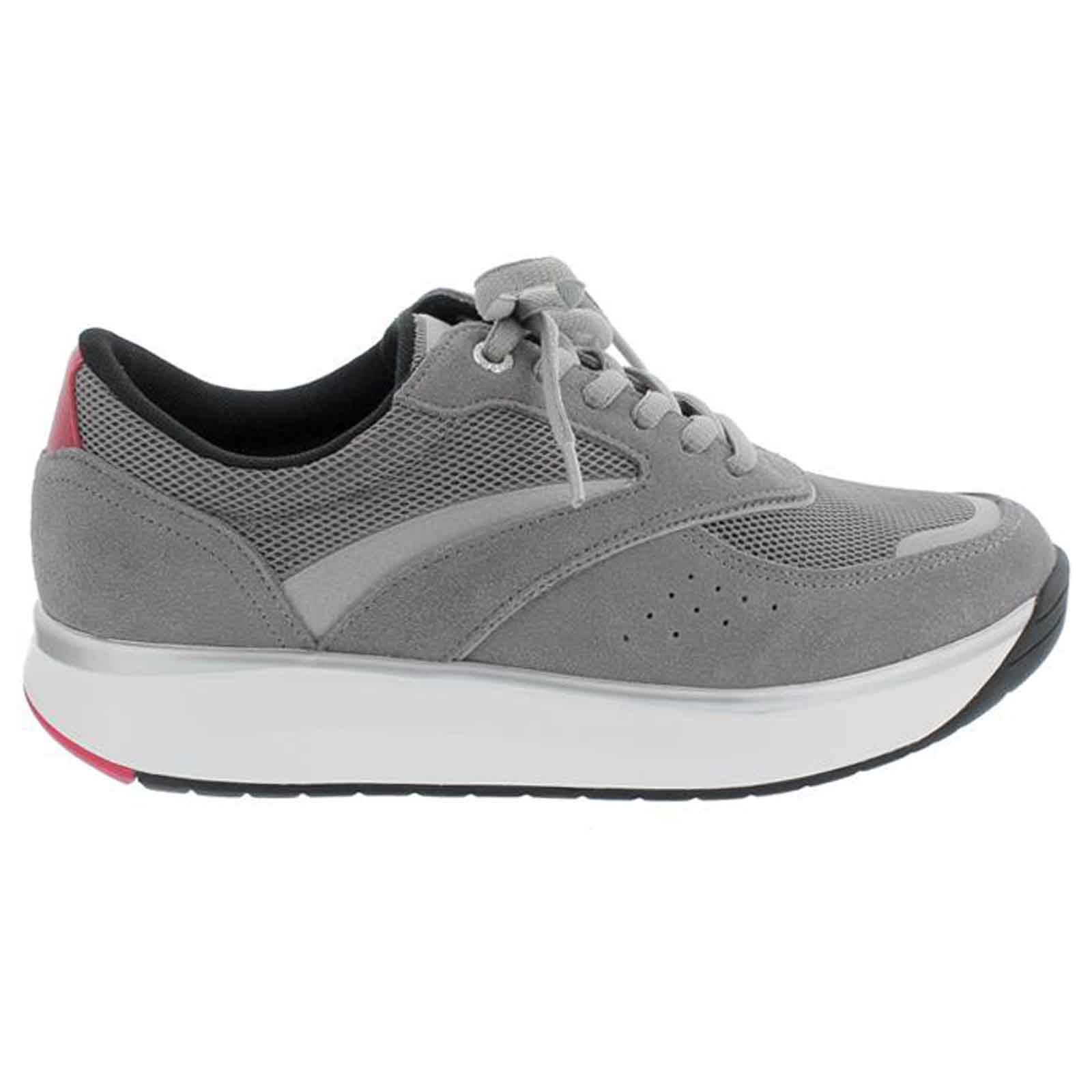 Joya Sydney II Velour Leather & Textile Women's Sneakers#color_grey