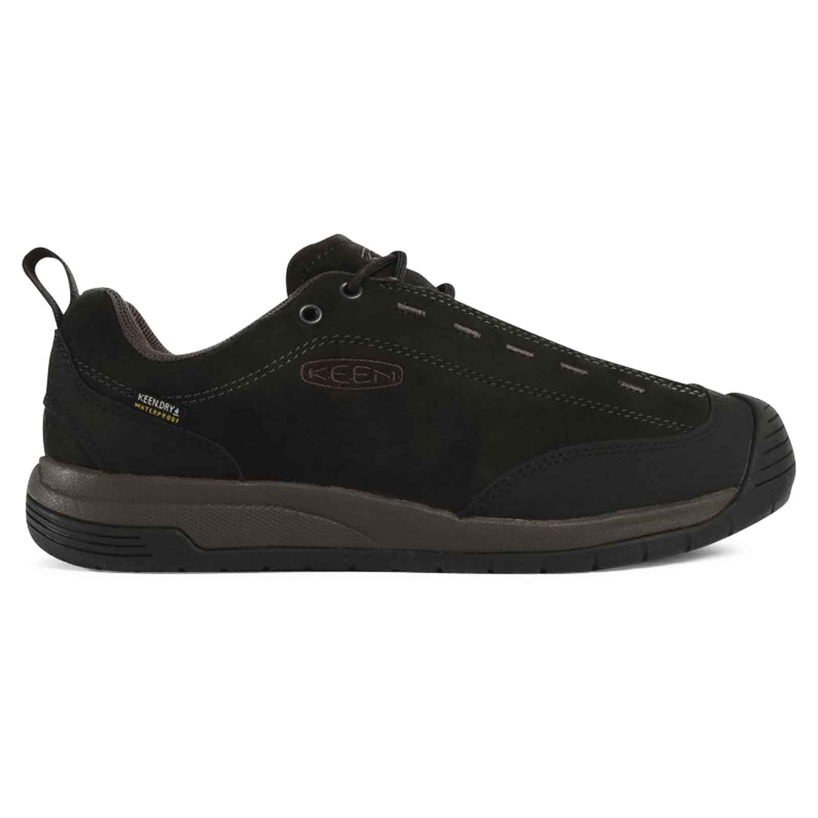 Keen Jasper II Waterproof Leather Men's Hiking Sneakers#color_black raven