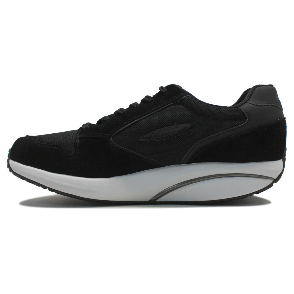 MBT MBT 1997 Classic Leather Textile Mens Trainers#color_black white