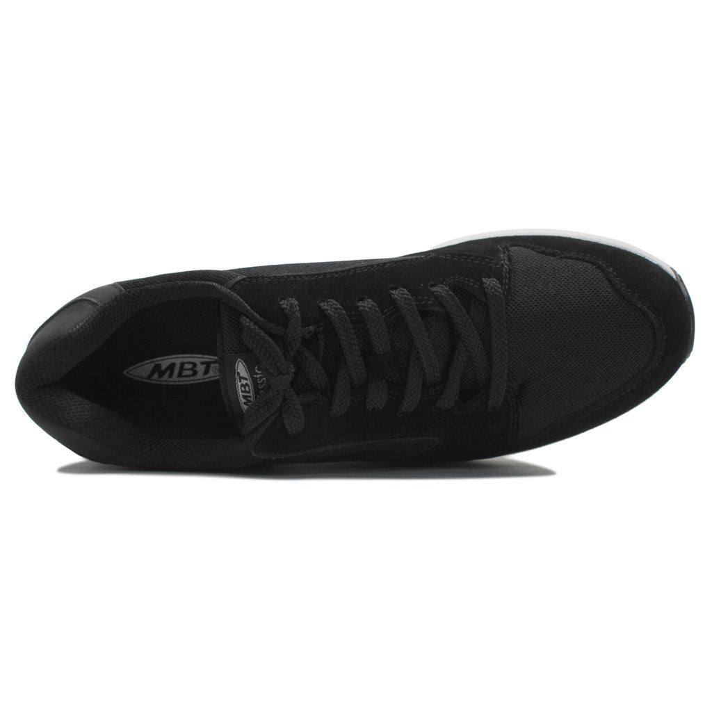 MBT MBT 1997 Classic Leather Textile Mens Trainers#color_black white