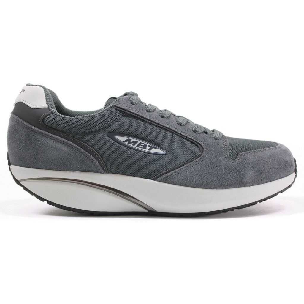 MBT MBT 1997 Classic Leather Textile Mens Trainers#color_dark grey