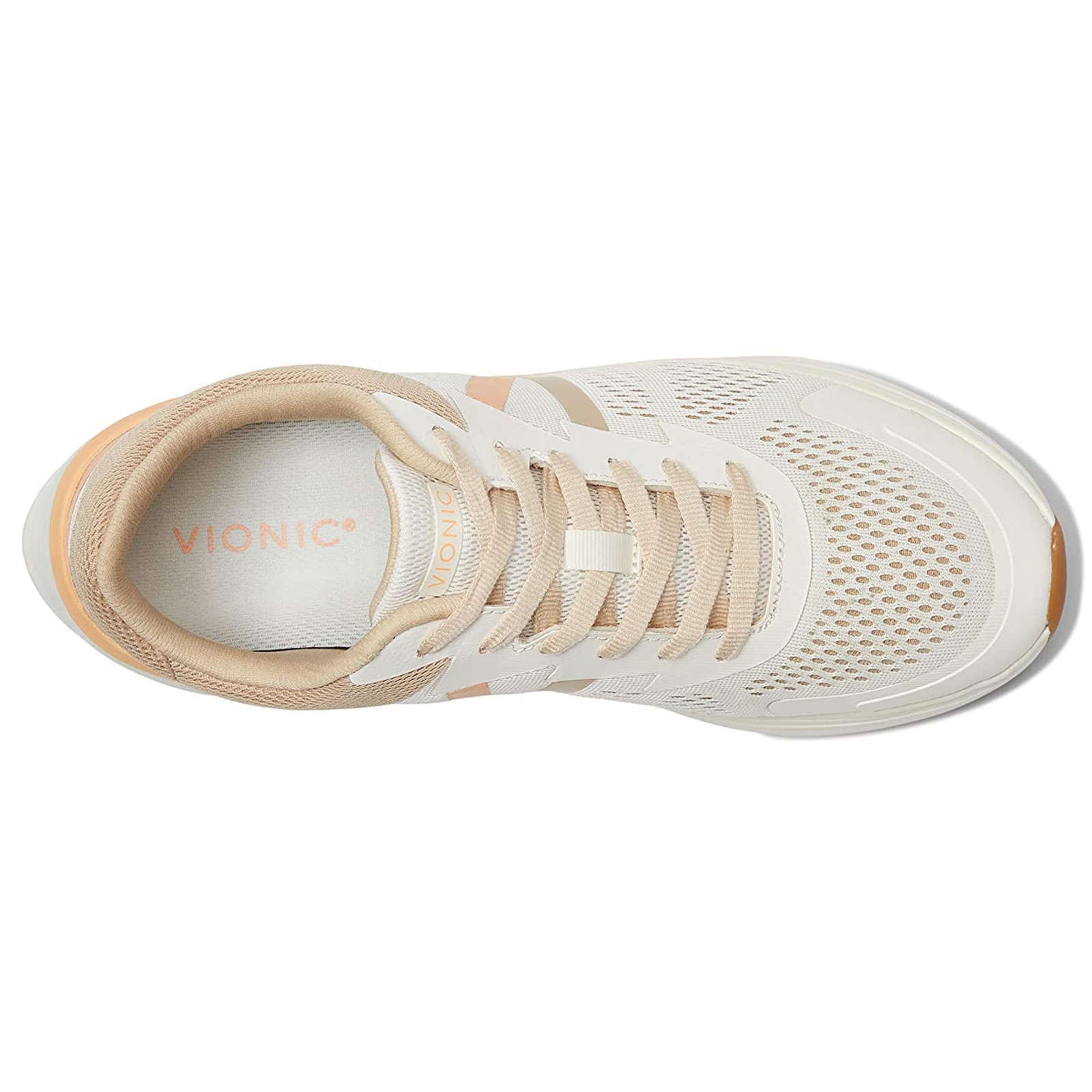 Vionic Limitless Textile Synthetic Womens Sneakers#color_marshmallow apricot