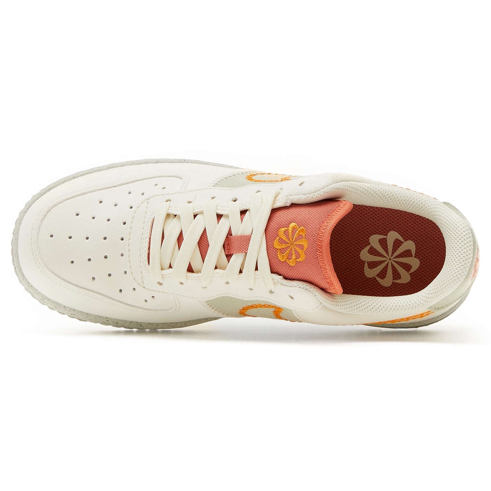 Nike Air Force 1 '07 Synthetic Suede Women's Low-Top Sneakers#color_coconut milk light curry