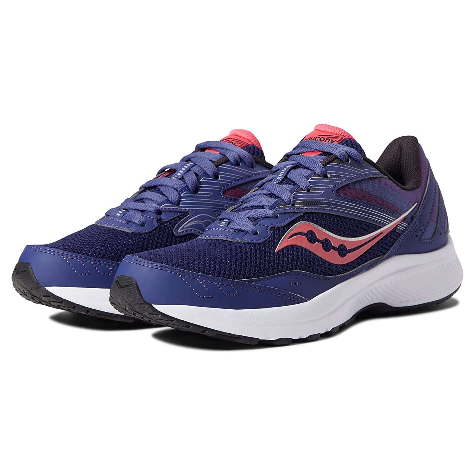 Saucony Cohesion 15 Synthetic Textile Women's Low-Top Trainers#color_cobalt punch