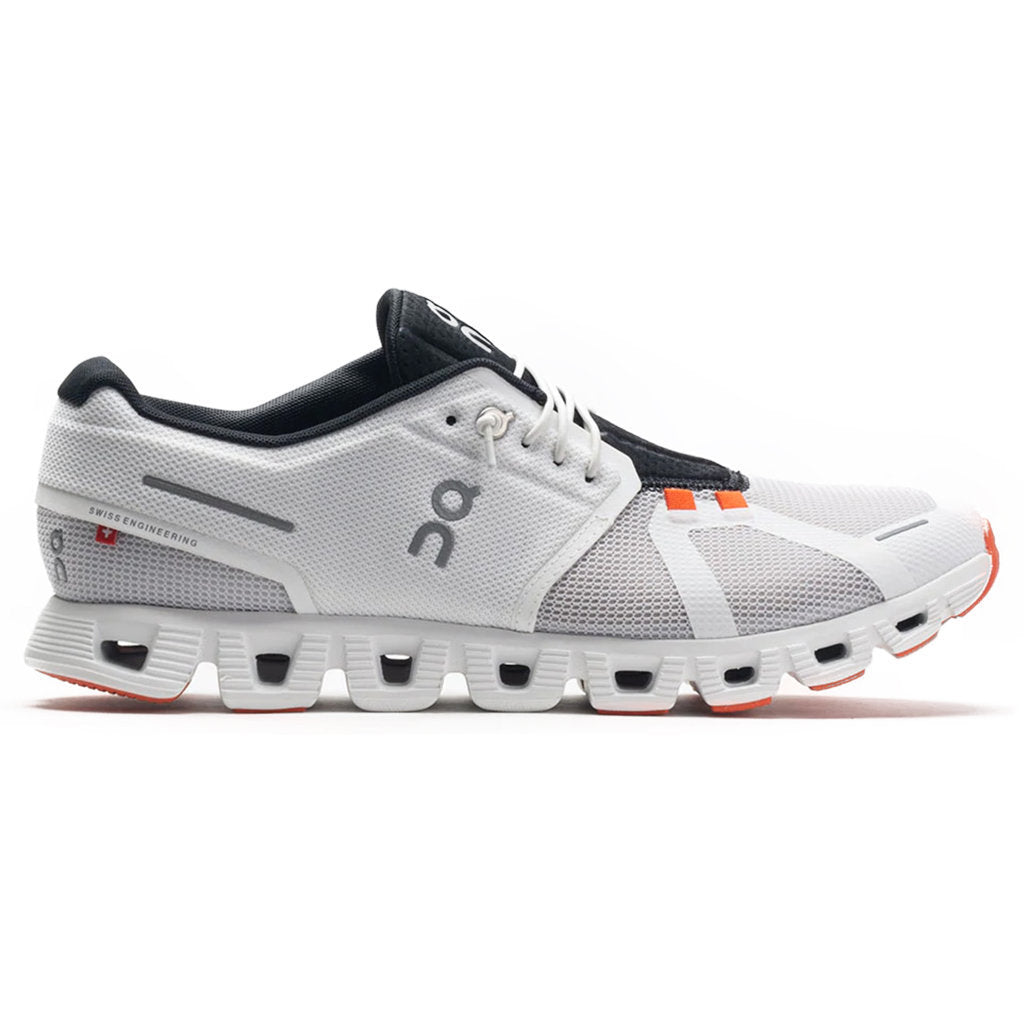 On Cloud 5 Push Textile Synthetic Mens Sneakers#color_white flame