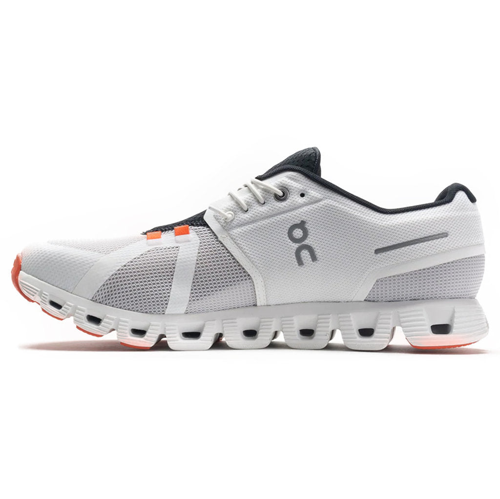 On Cloud 5 Push Textile Synthetic Mens Sneakers#color_white flame