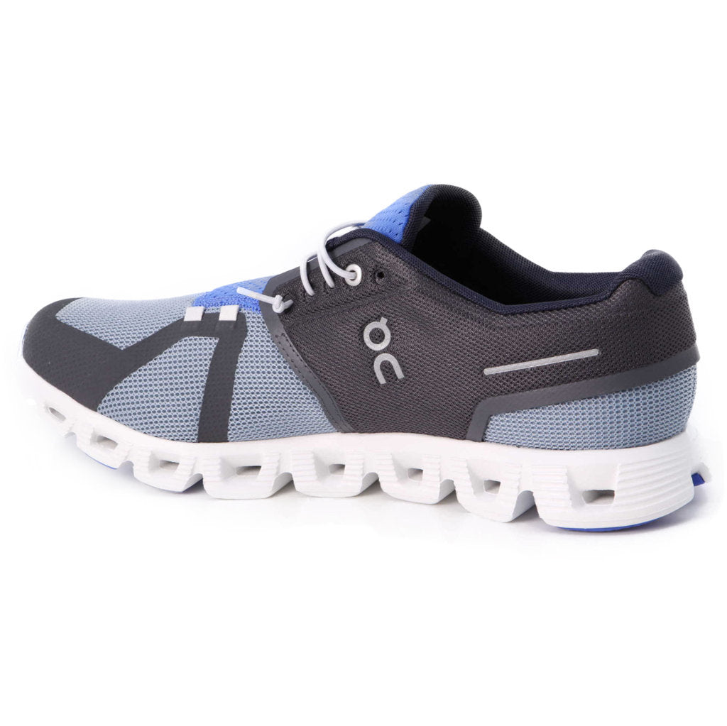 On Cloud 5 Push Textile Synthetic Mens Sneakers#color_eclipse chambray