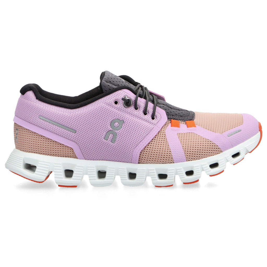 On Running Cloud 5 Push Textile Women's Low-Top Sneakers#color_fiji rose