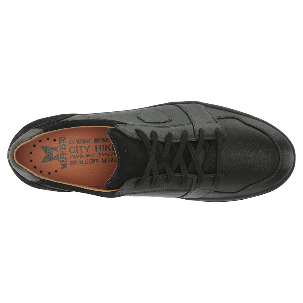 Mephisto Hugh Leather Mens Sneakers#color_black