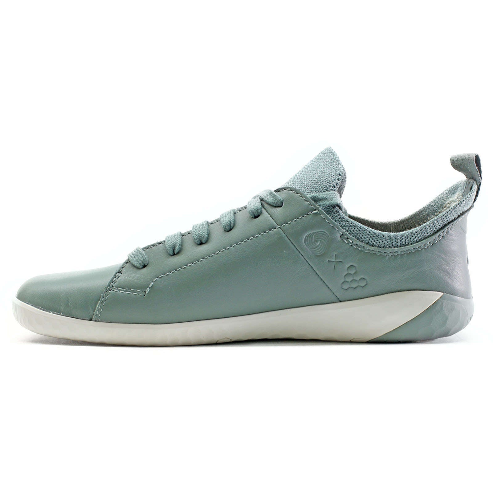 Vivobarefoot Geo Court Knit Leather Womens Sneakers#color_sea green