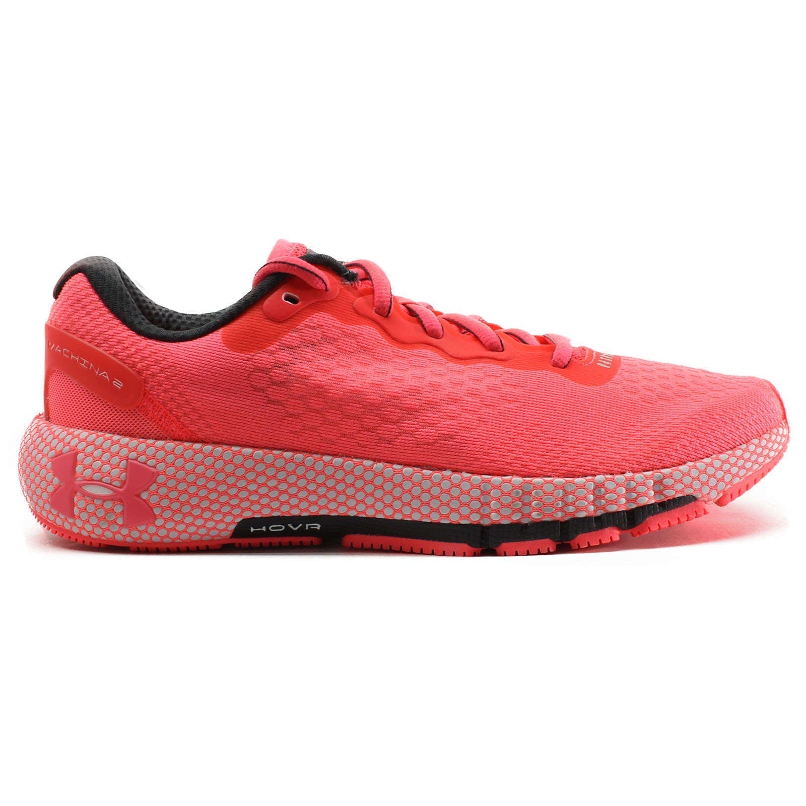Under Armour HOVR Machina 2 Synthetic Textile Women's Low-Top Sneakers#color_pink grey