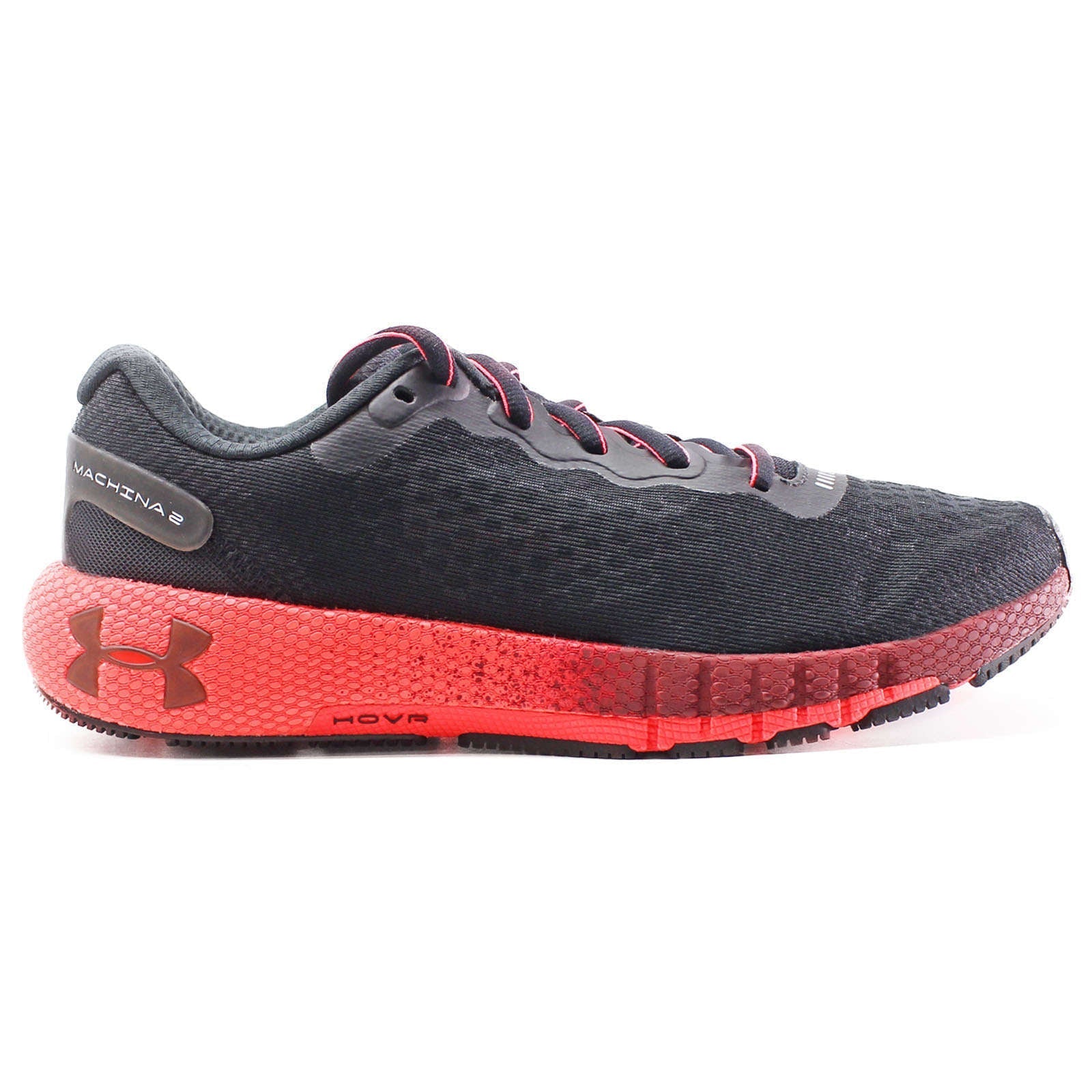 Under Armour HOVR Machina 2 CLRSHFT Synthetic Textile Women's Low-Top Sneakers#color_black red