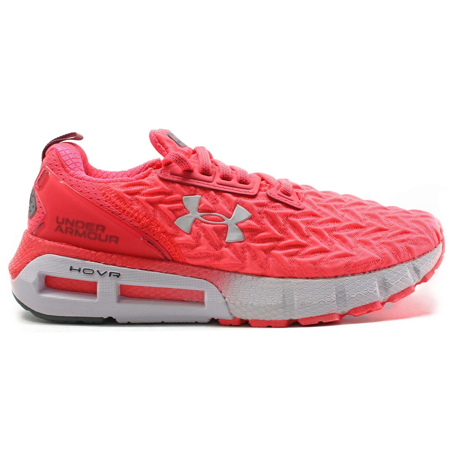 Under Armour HOVR Mega 2 Clone Synthetic Textile Women's Low-Top Sneakers#color_pink white