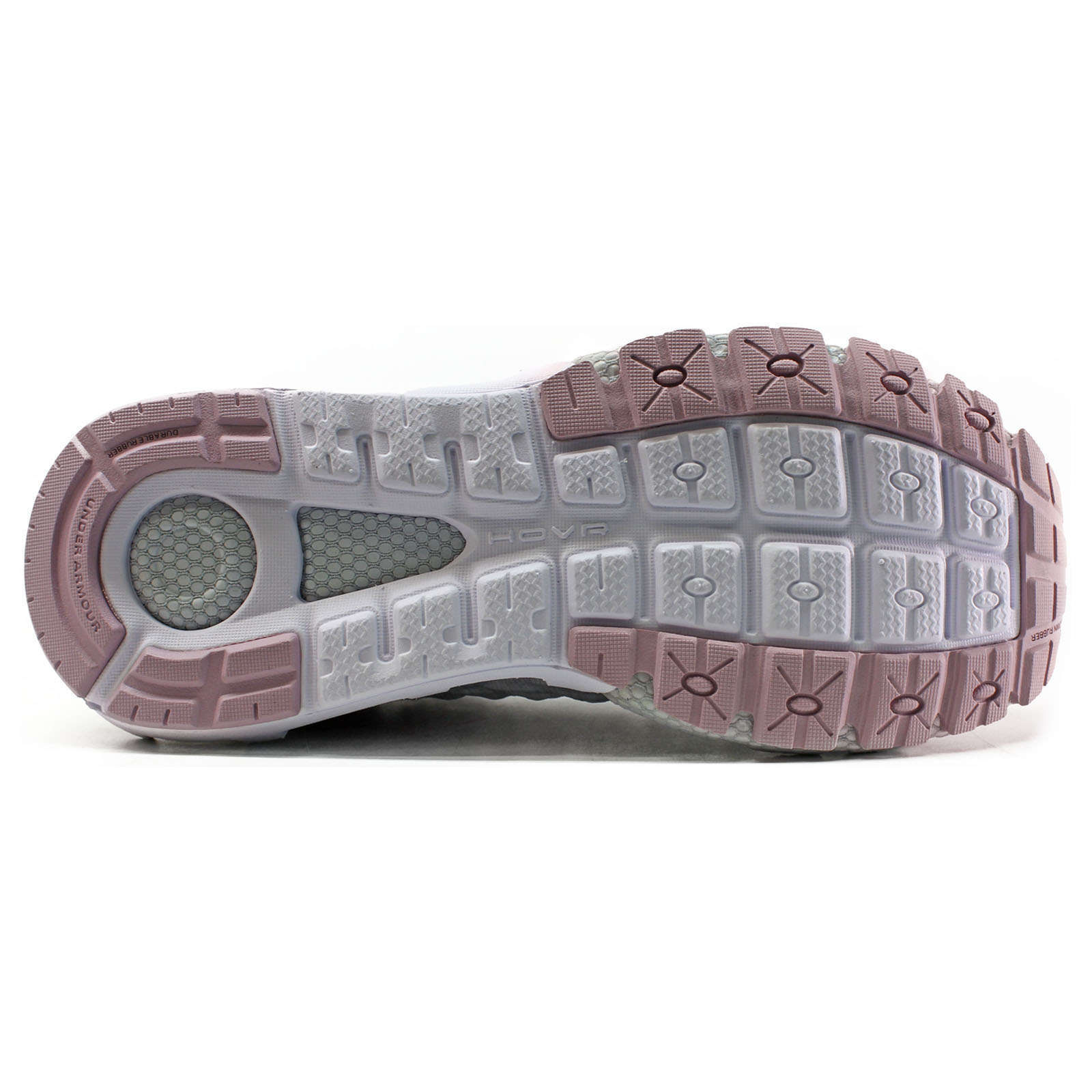 Under Armour HOVR Mega 2 Clone Synthetic Textile Women's Low-Top Sneakers#color_grey pink