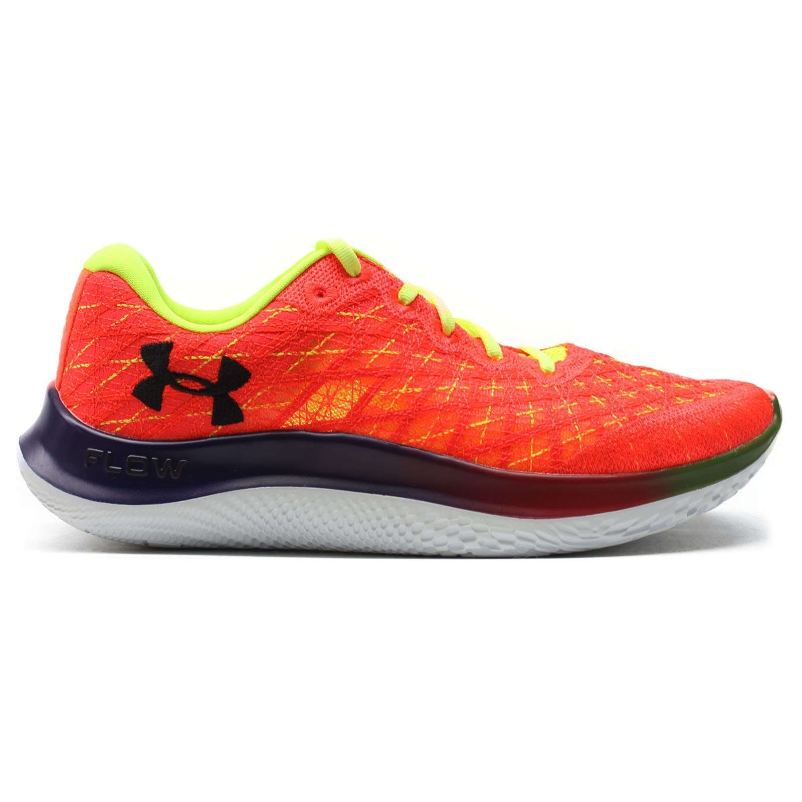 Under Armour Flow Velociti Wind Rn Synthetic Textile Unisex Low-Top Sneakers#color_orange yellow