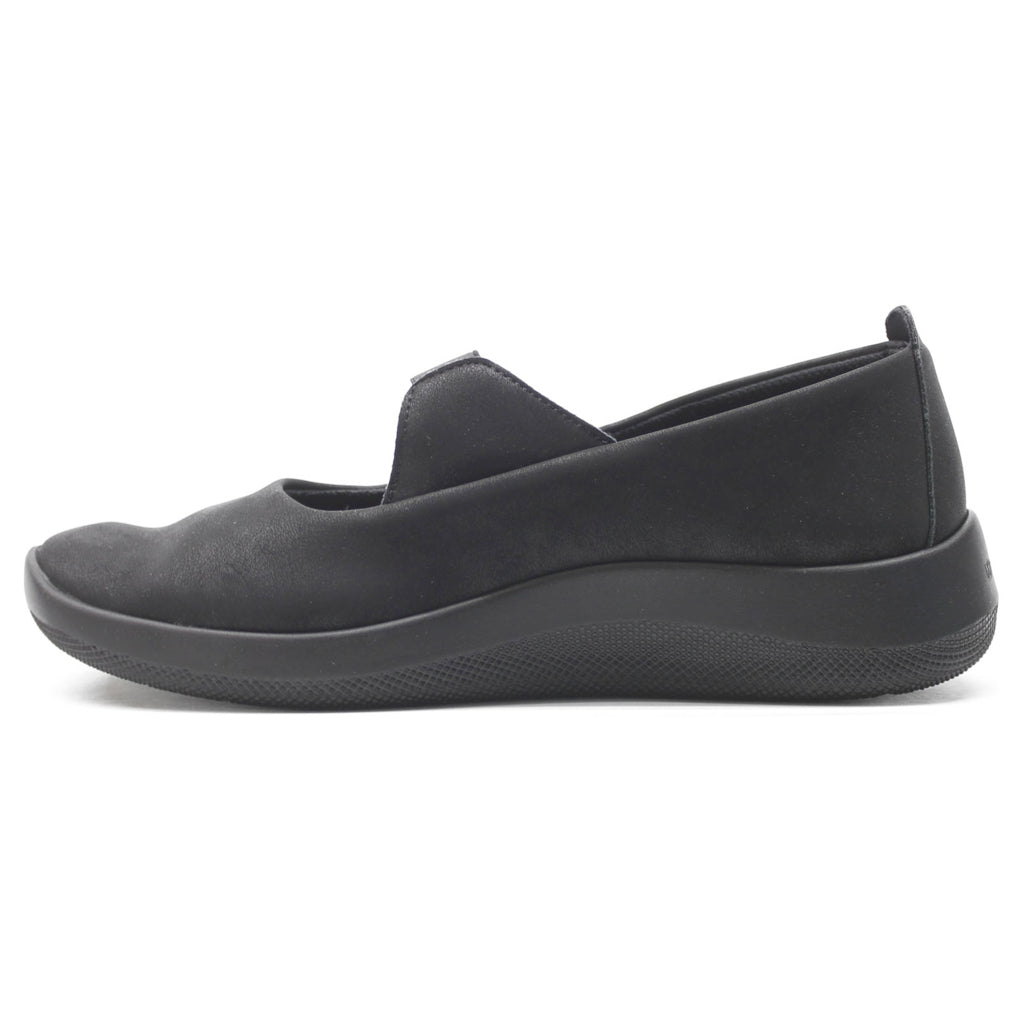 Arcopedico Heina Leather Women's Slip-on Shoes#color_fal coll black