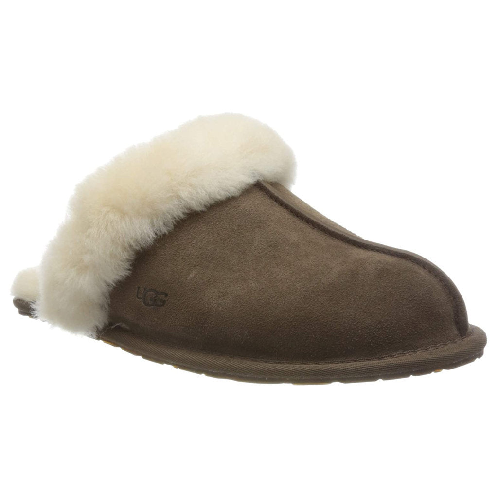 UGG Scuffette II Sheepskin Suede Women's Slide Sandals#color_espresso