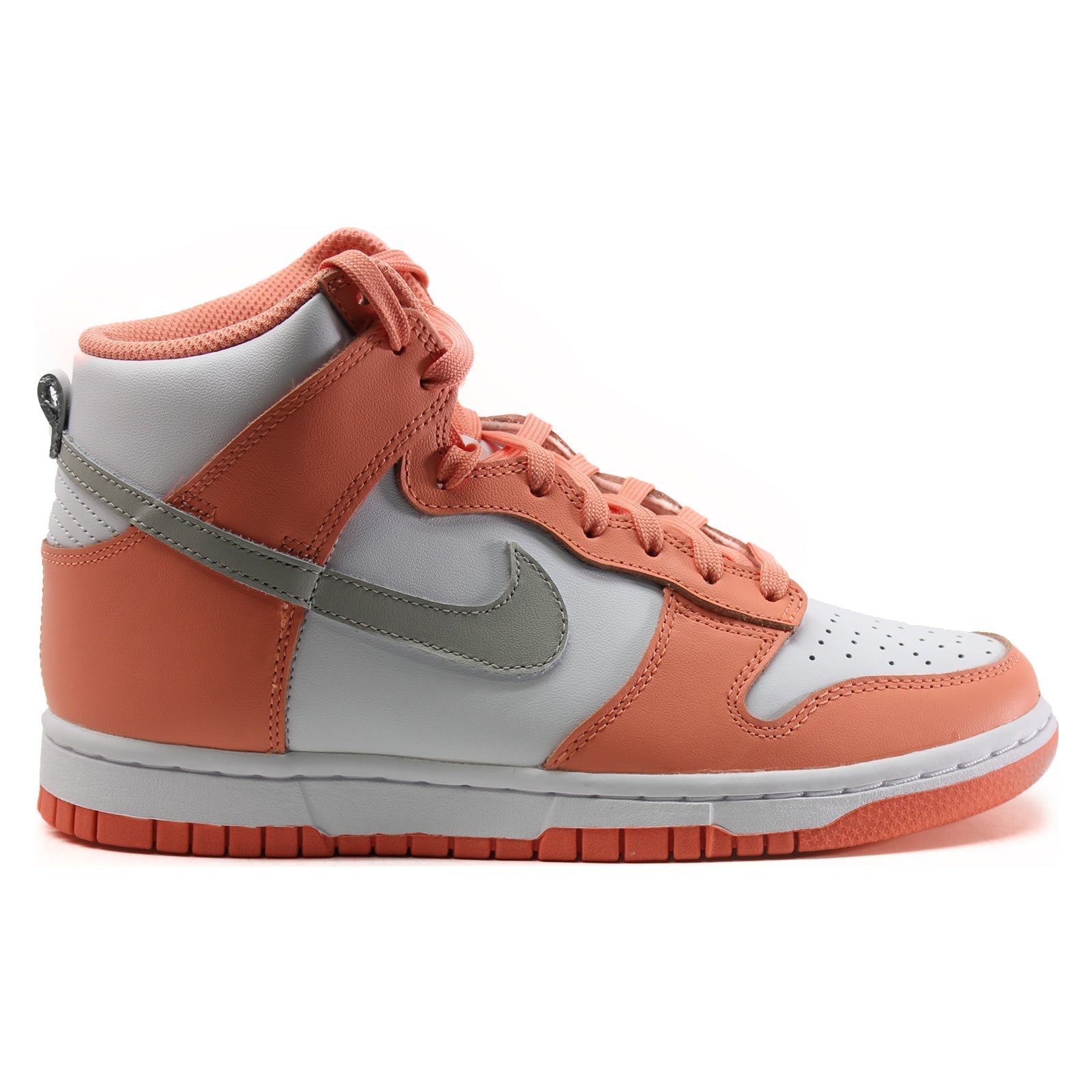 Nike Dunk Leather Unisex High-Top Sneakers#color_crimson bliss light iron ore