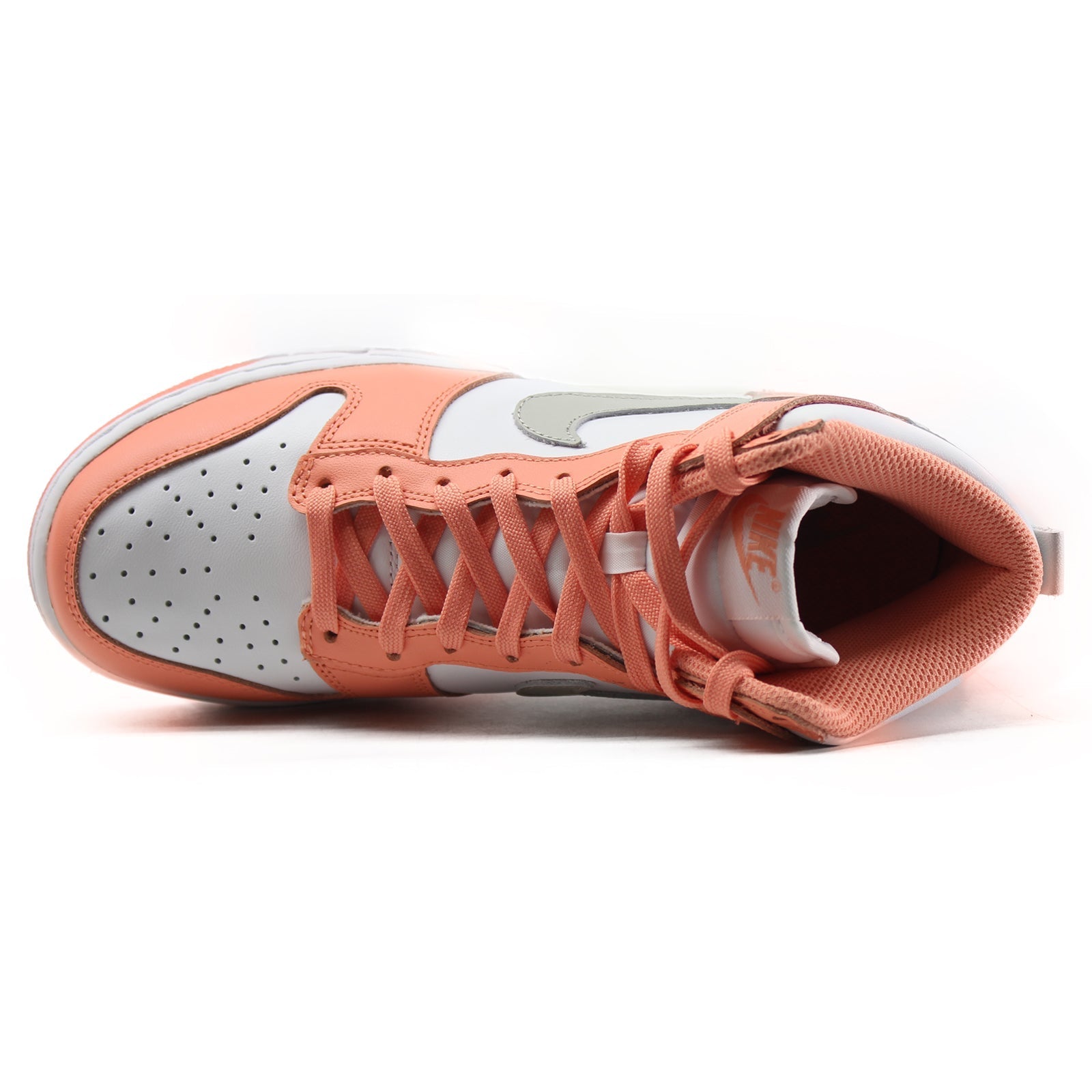 Nike Dunk Leather Unisex High-Top Sneakers#color_crimson bliss light iron ore