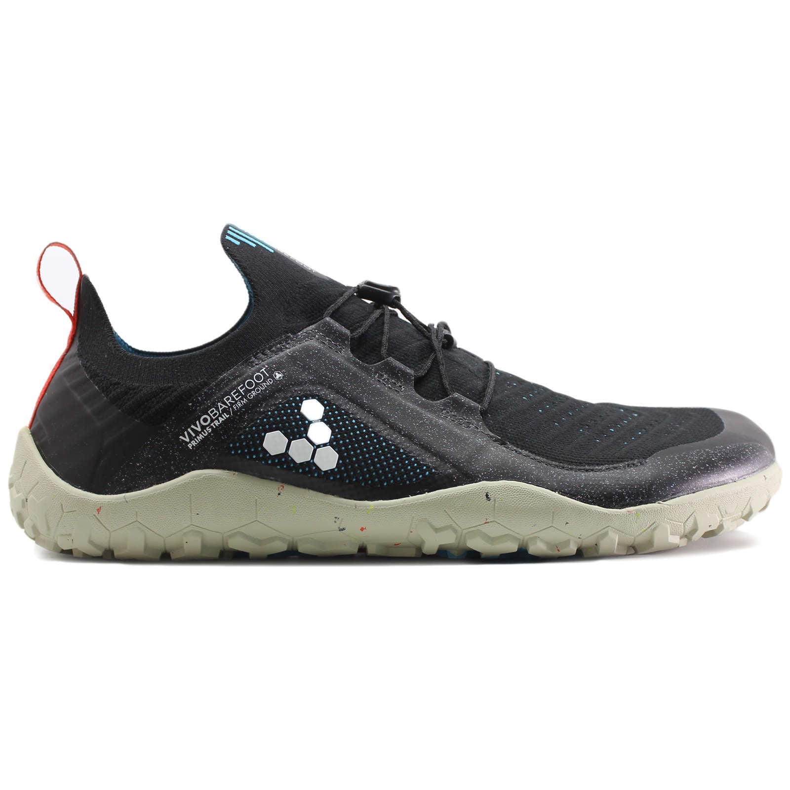 Vivobarefoot Primus Trail Knit FG Finisterre Synthetic Textile Womens Sneakers#color_obsidian