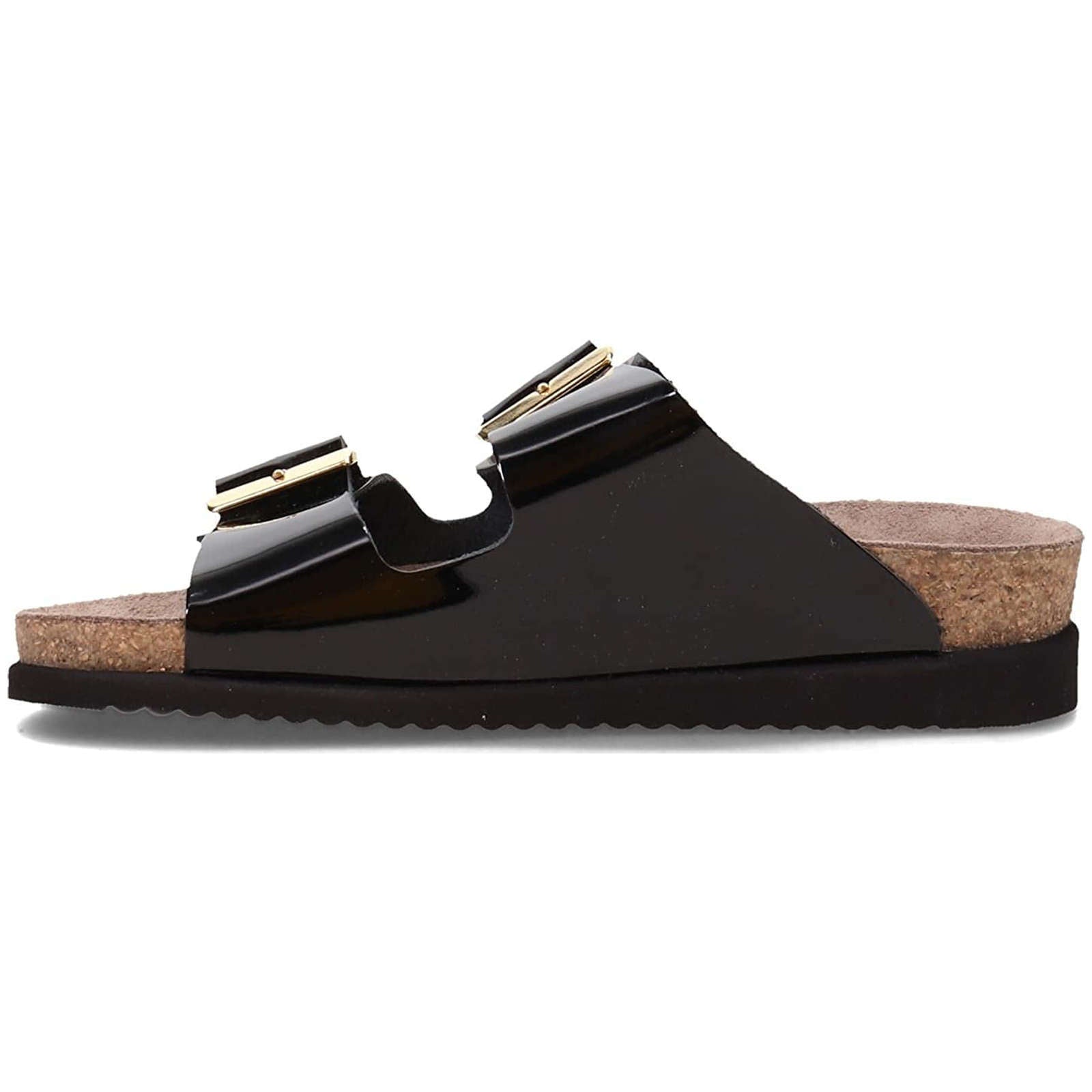 Mephisto Hester Patent Leather Womens Sandals#color_black