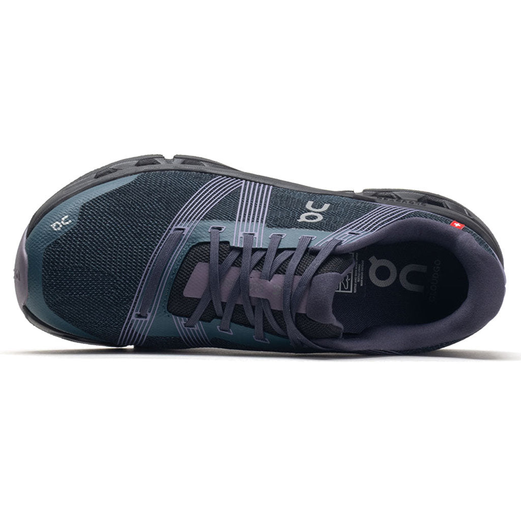 On Cloudgo Textile Synthetic Womens Trainers#color_storm magnet