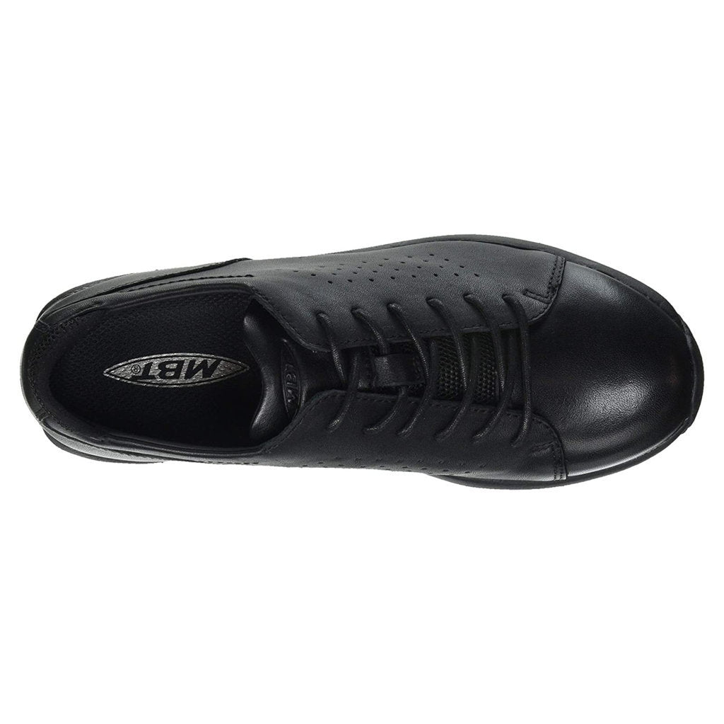 MBT Jion Nappa Leather & Mesh Men's Low-Top Sneakers#color_black black