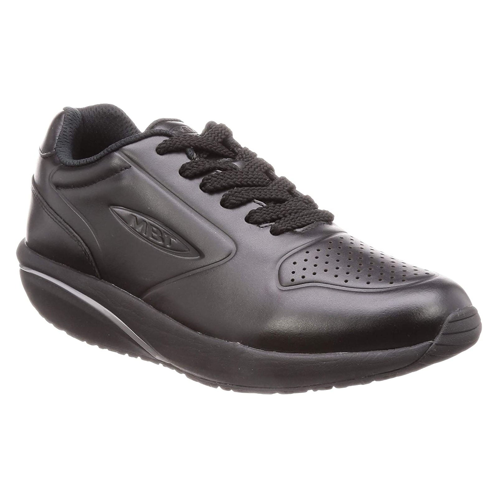 MBT 1997 Synthetic Leather Men's Low-Top Sneakers#color_black black