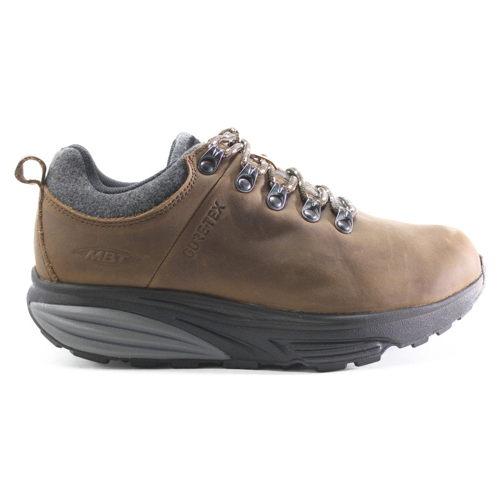 MBT MT Alpine GTX Full Grain Leather Women's Hiking Sneakers#color_chocolate brown
